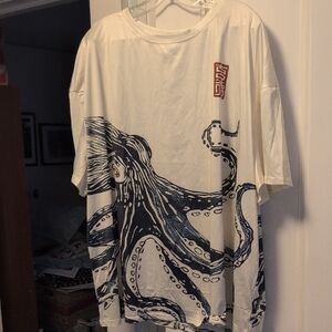 Octopus Graphic T-Shirt 4X